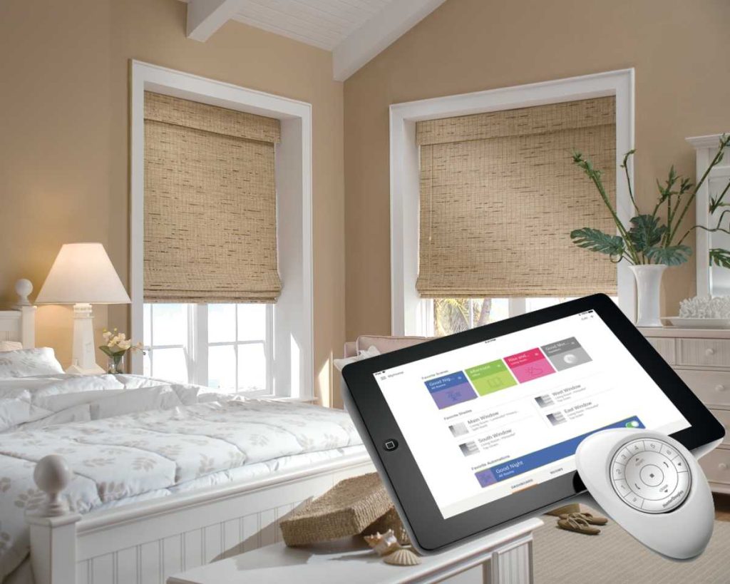 HunterDouglas-Motorized-Blinds-Bedroom
